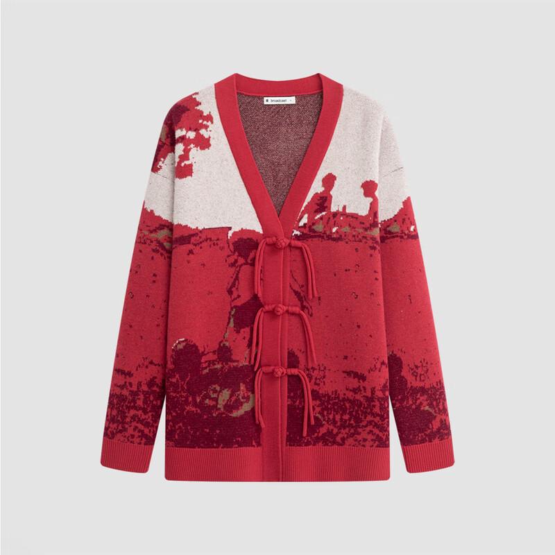 Women's New Chinese Style V-Neck Knit Cardigan