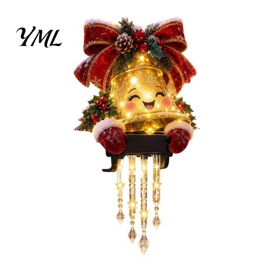 Lighted Icicle Christmas Decor Winter Glow Snowman Light Decor, Outdoor Decorations, Hanging Holiday Railing Clamping LED Lights for Porch,
