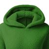 Women's Fleece-Lined Hoodie Solid Color Long Sleeve Hooded Pullover