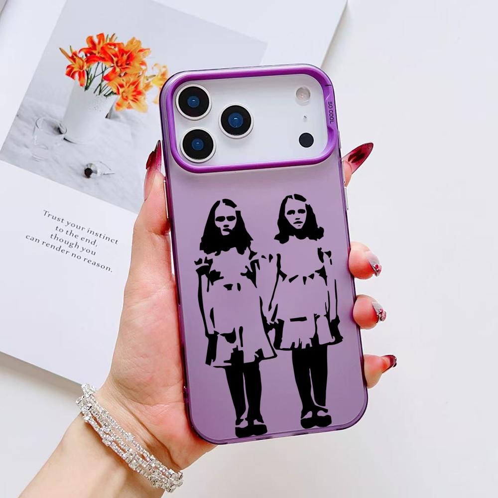 

Horro Movie S-Shining Phone Case For iPhone 17 16 15 14 13 12 11 Pro Max Black Purple Matte Laser Metallic Aurora Funda iPhone17