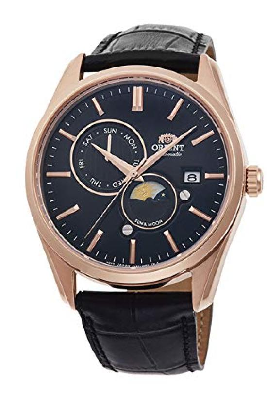 

[ORIENT] ORIENT Automatic Watch SUN&MOON Mechanical Made in Japan Automatic Domestic Manufacturer s Warranty Contemporary RN-AK0304B Men s Black