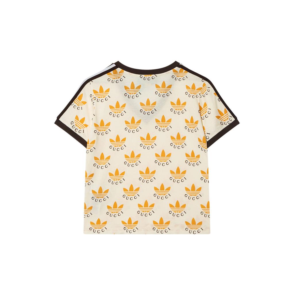GUCCI X Adidas Trefoil Print T Shirt 693539-XJEBY-9039
