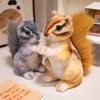 Cute Soft Stuffed Animals Doll Pillow Gift Realistic Squirrel Plush Adorbale Furry Hair Big Tail Toy
