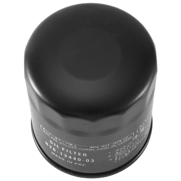 Set of 2 Black Metal Oil Filters Compatible with Yamaha