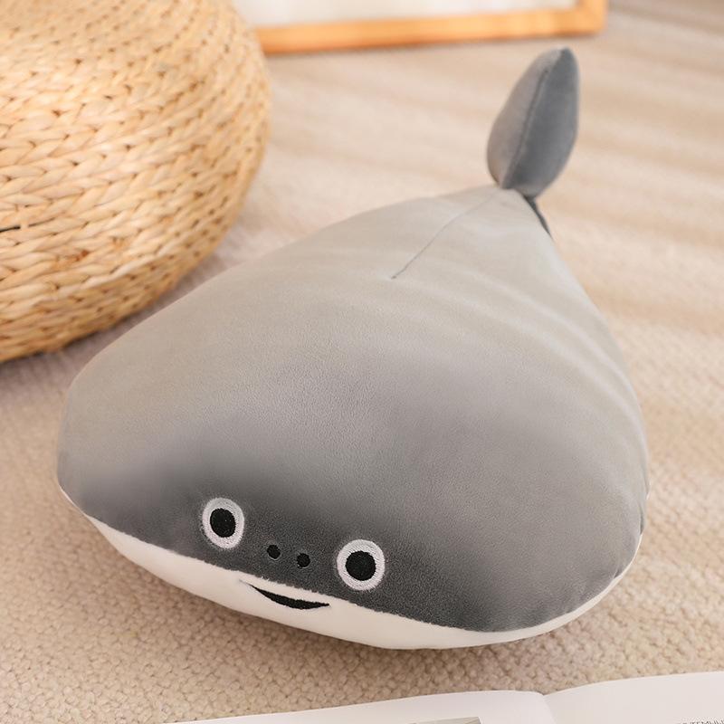 

Sacabambaspis, A Soft Shelled Turtle That Squeaks And Spits Bubbles, Is A Plush Toy Pillow Pendant 40cm/0.2kg светло-серый