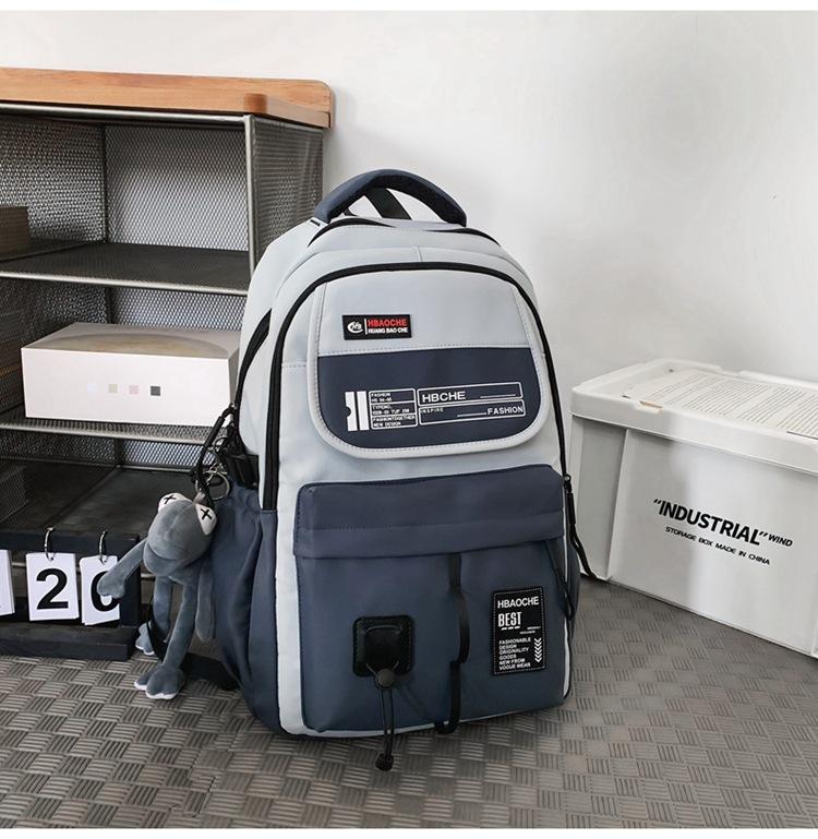 Schoolbag Large Capacity Backpack Female High School Backpack 1011 New Trend Sports College Student Couple Travel Backpack
