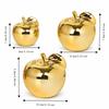 3 Sizes Ceramic Apple Figurines European Style Fruit Decoration Ornaments  Home Office