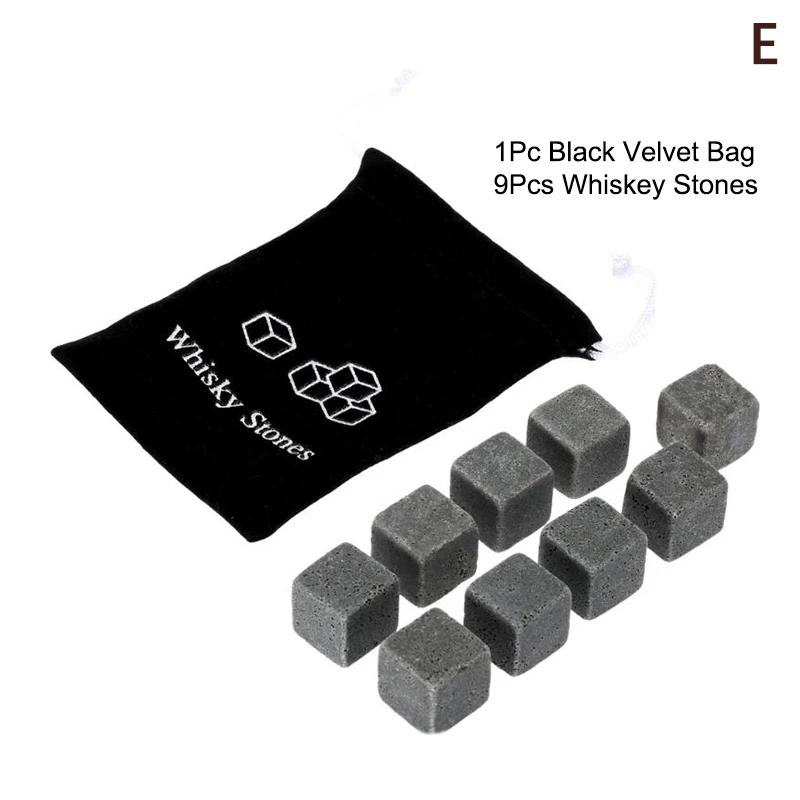 Dárek ke Dni otců pro muže Sada kamenných kostek na whiskey 8 ks Žulové kostky ledu + 2 ks sklenic na whiskey v dřevěné krabičce Dárek pro tátu