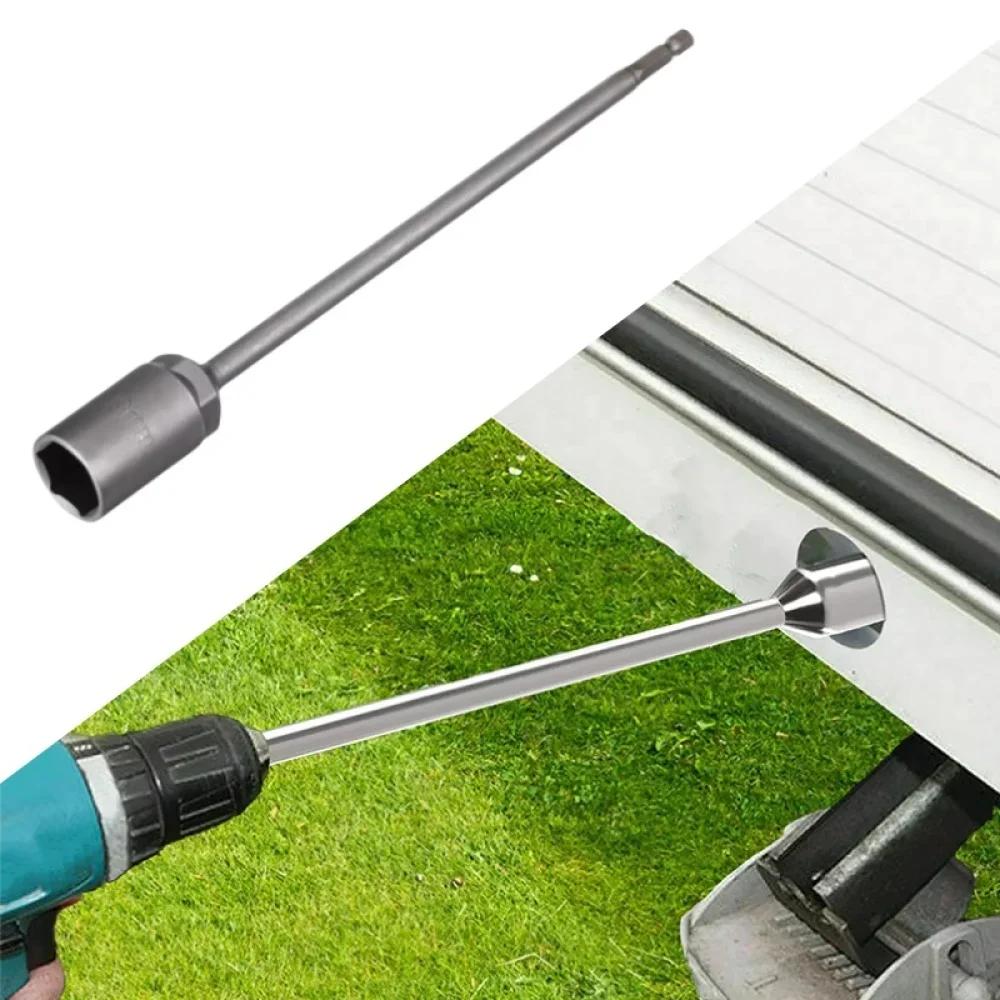 19mm Caravan Corner Steady Winder, 15cm Electric Drill Extension Socket Adapter for RV Stabilizer Leg