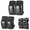 6-Piece Kids Adult Skateboard Roller Skating Cycling Scooter Protective Gear Set Knee Elbow Wrist Hand Shin Guards