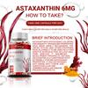 Astaxanthin 6 mg - Gurkemeie, Vitamin, Kraftig Antioksidant, Leddstøtte