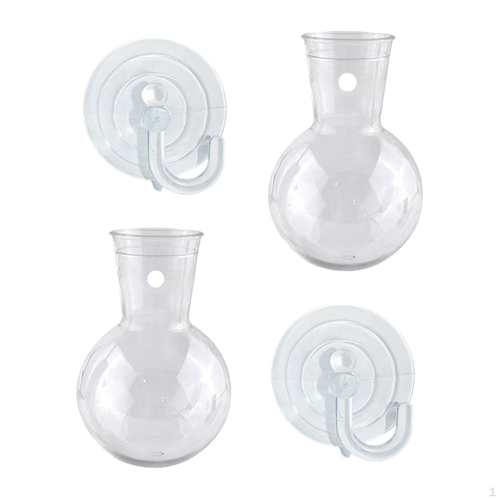 

Growing Pot for Plants, Bulbs with Suction Cup Hook, Wall Hanging, Planter 2Pcs
