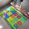 Number House with Cute Bee Suitable As a Non-slip Mat for the Living Room or Bedroom Sofa