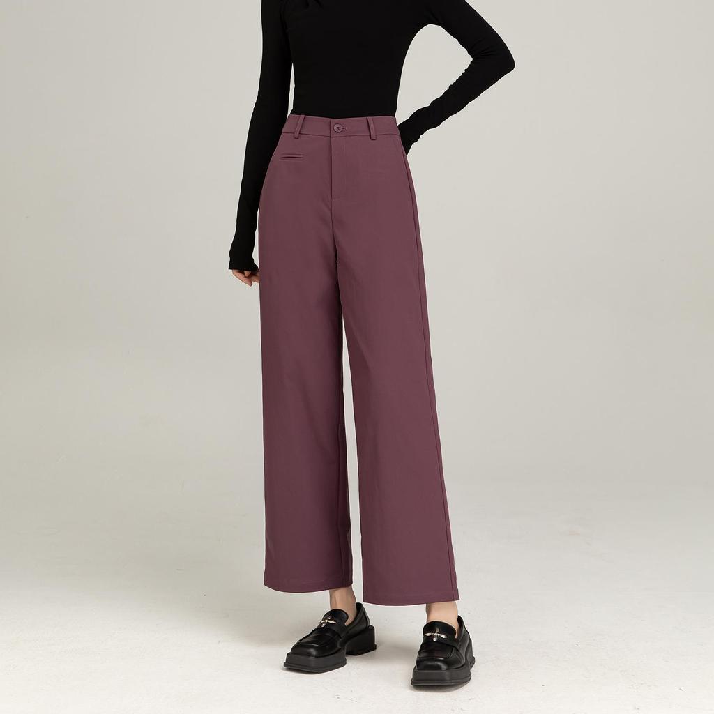 Shu Rou Te Protivráskové Kalhoty s Rovnou Nohavicí Volného Střihu Petite Vysoké a Štíhlé Vícebarevné