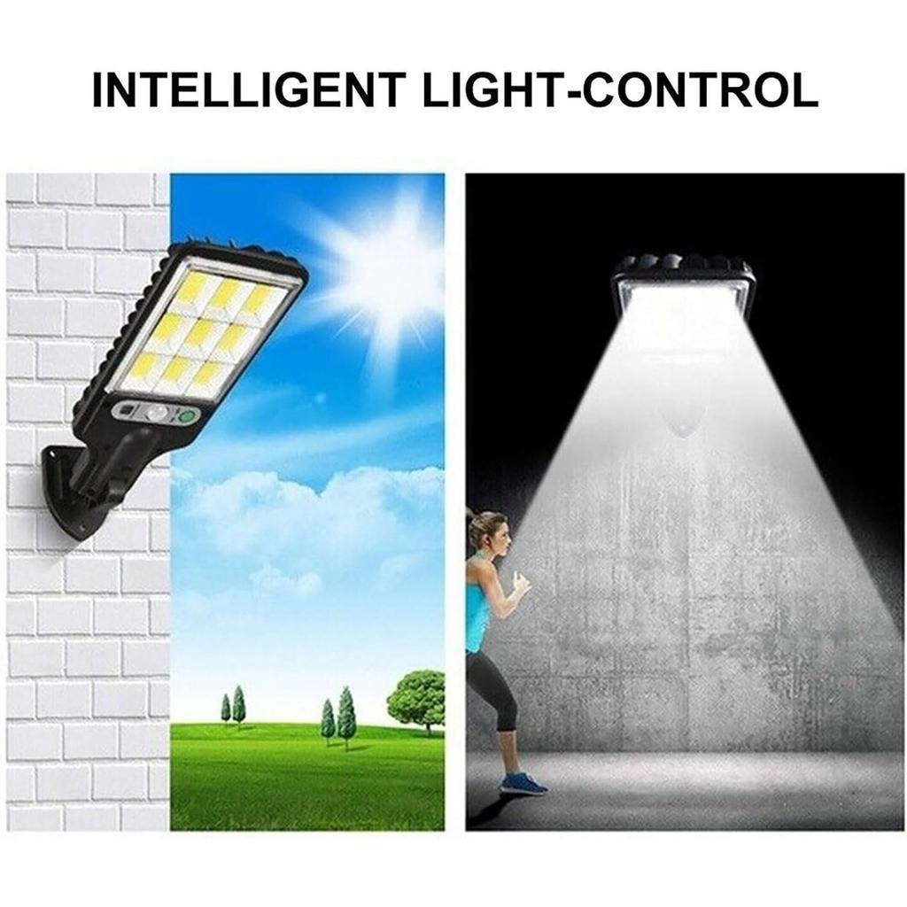 ikaufen 2200W 108 LED Solar Flood Light Security Motion Sensor Outdoor Yard Street Wall