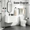 Black Stainless Steel Bathroom Towel Rack Wall Mounted Shelf Set Bath Towel Holder Hardware Accessory Kit for Shower Room