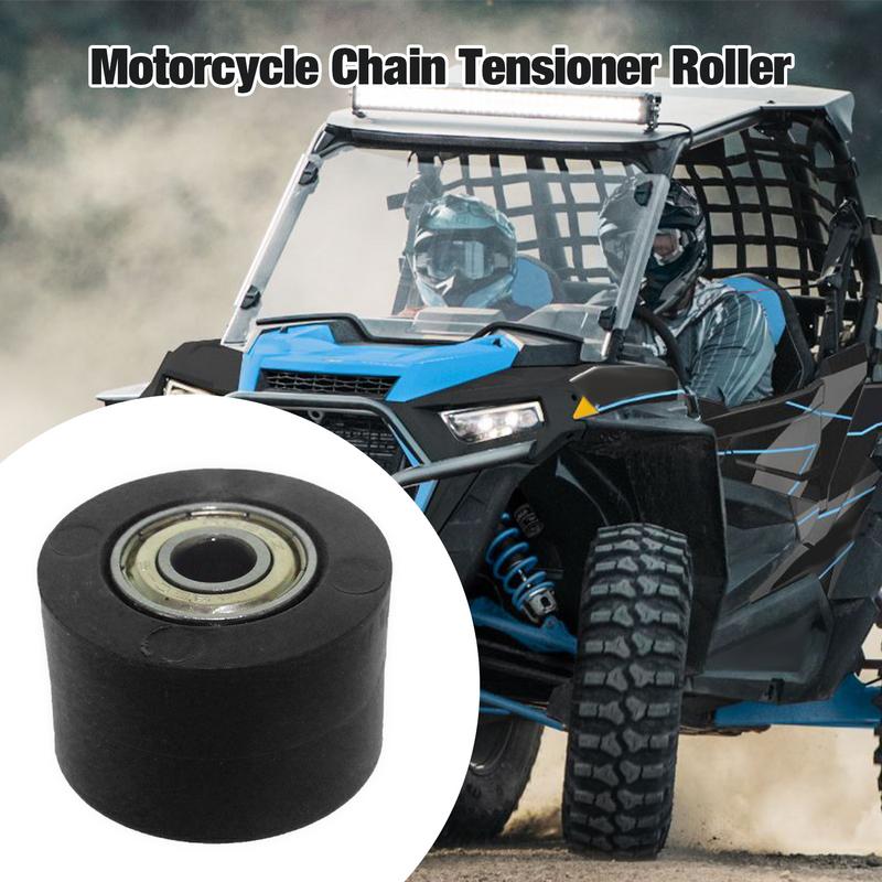 8mm Chain Roller Tensioner Pulley Wheel Guide Motorcycle Chain Roller Tensioner Universal For Street Bike Motocross ATV