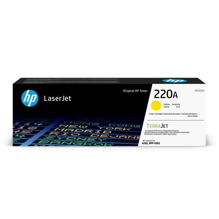 Cartouche de Toner - HP - 220A - Jaune - Compatible LaserJet Pro 4202/4302 - 1800 pages