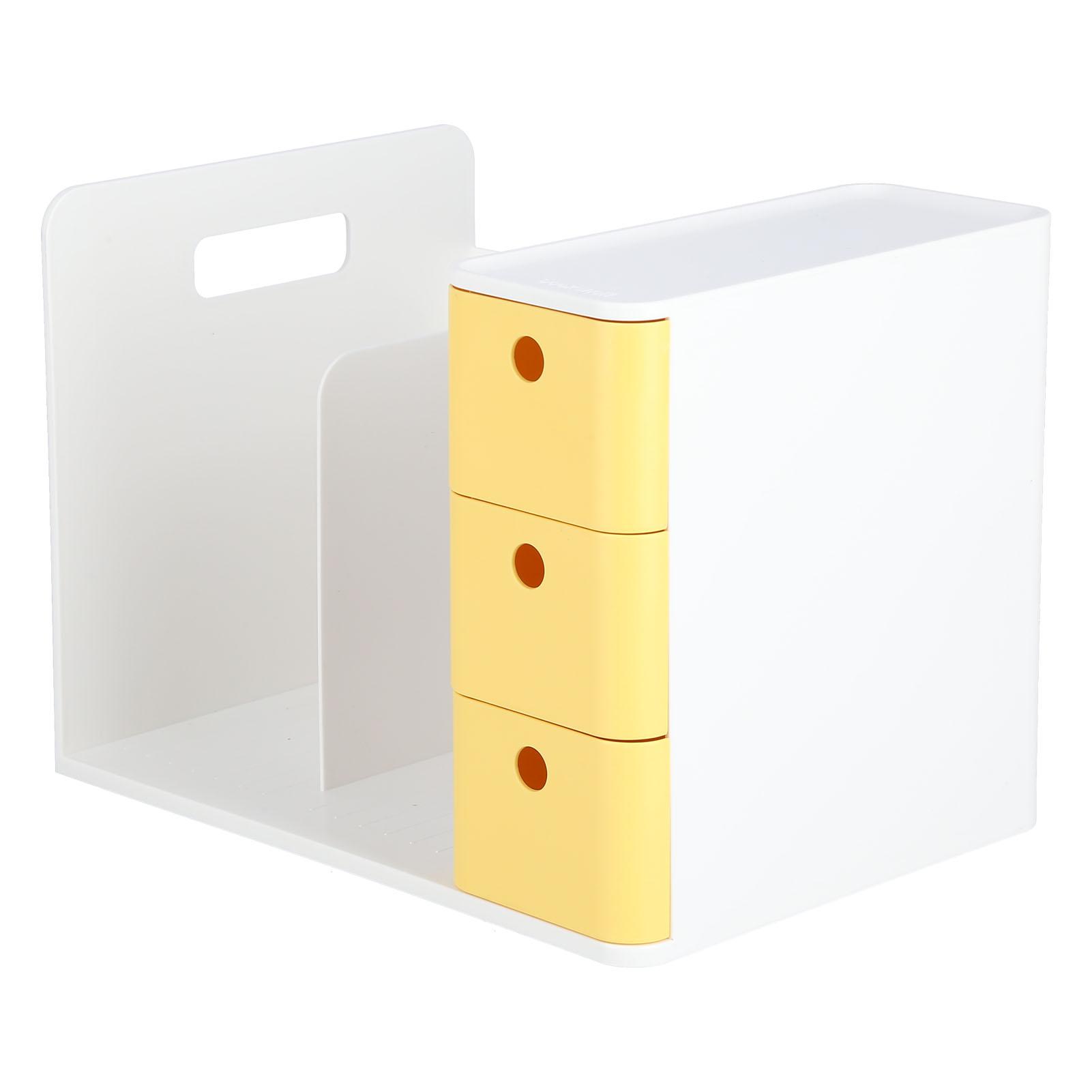 Bookshelf Desktop Multifunctional Drawer Book Shelves Student Stationery Storage Bookshelf