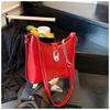 IELGY Trendy Fashion All-Match One-Shoulder Commuter Cross-Body Bucket Bag