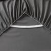 1pc Gray Bed Skirt Skin-friendly Bed Cover Simple Style Mattress Protector Roupa De Cama Soft Bedspread for Home (No Pillowcase)