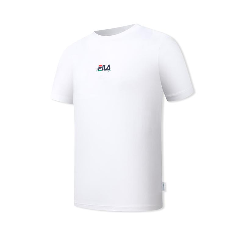 FILA Tennis Skin-Friendly Embroidered Casual Comfortable T-Shirt Men tops A11M633143FWT M