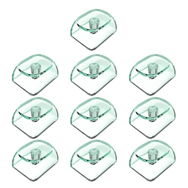10Pcs Transparents Blank Keycap Set 1.25U MOA Profile Crystal Translucents Keycaps for Mechanical Keyboards
