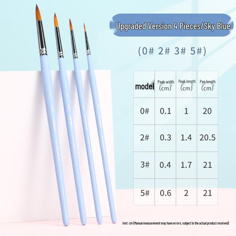 Mali Watercolor & Acrylic Nylon Brush Set for Art Students