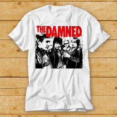 230 Gsm 100% Cotton The Damned 1977 Uk Tour Limited Edition T Shirt Cult Movie Retro Vintage Top Tee 2456