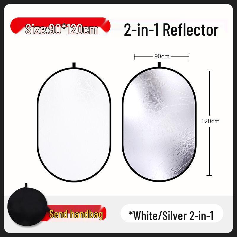 

Foldable Portable Beauty Light Reflector for Photos – Large Size for Live Streaming, Indoor/Outdoor, Travel, and Camping