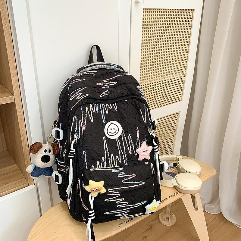 Minority Junior High School Girls Have A High Sense of Design  High School Students  Female College Students and Children's Backpacks.