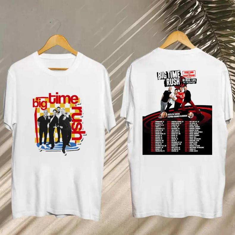 Big Time Rush Graphic Shirt – 2025 In Real Life Worldwide Tour Tee & Fan Gift