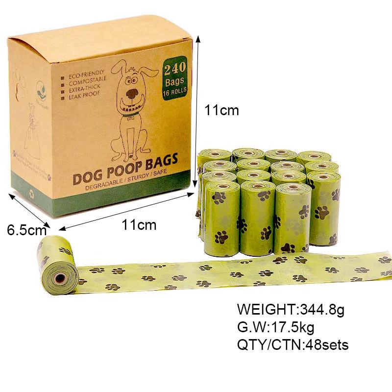 Biodegradable Pet Waste Bags & Dispenser for Cats and Dogs