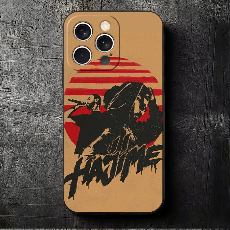 Hajime MiyaGi Andy Panda Soft Phone Case for iPhone 16 16E 17 Air 15 Pro Max 14 Plus 13 Mini 11 12 7 Black Cover Back Shell