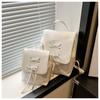 Simple And Casual Korean Style Ballet Bow 2024 New Trend Fashion Shoulder Backpack For Women