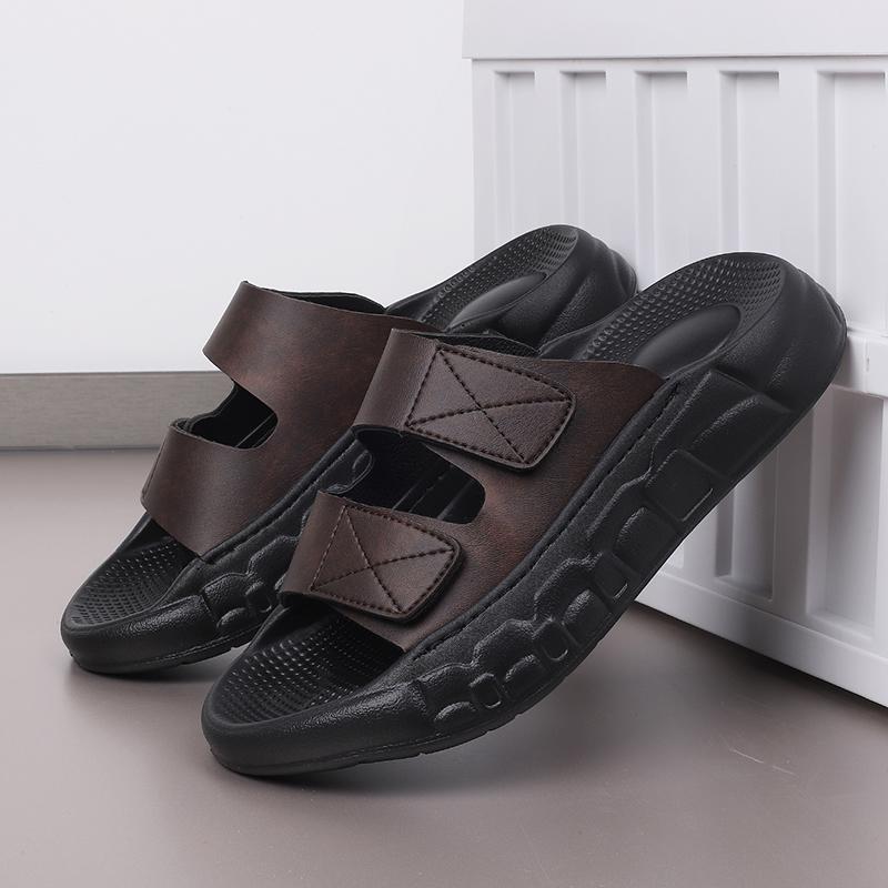 Fashion Men's Slippers Indoor Outdoor Sandals Beach Comfortable Soft Slides Men Casual Shoes Flip-flops Home Slippers Sandals Outdoor