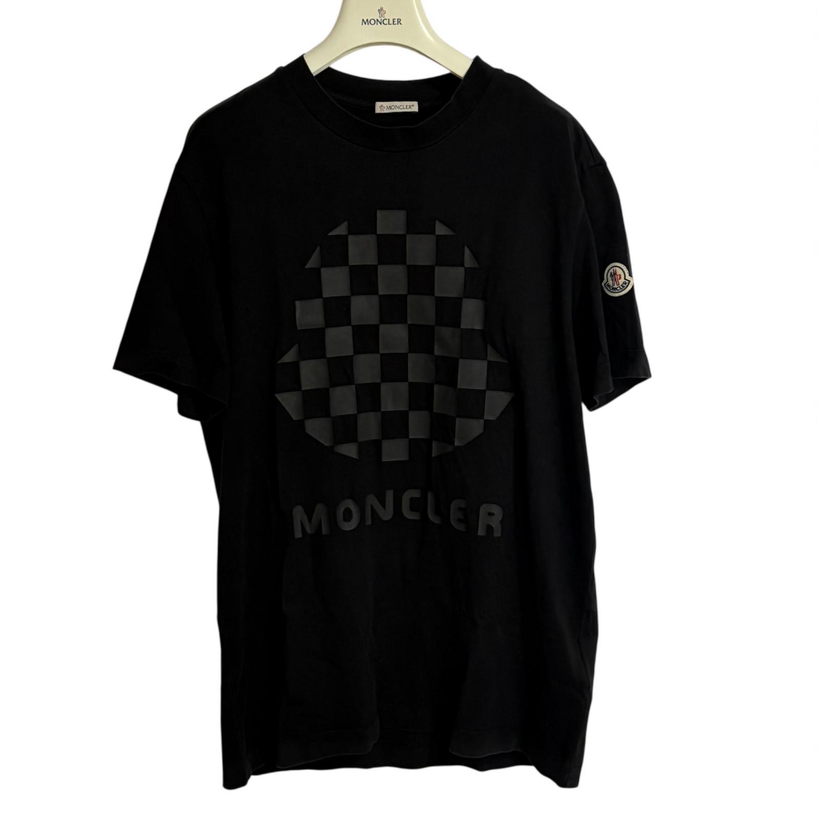 Used MONCLERShort sleeve T-shirt black mens
