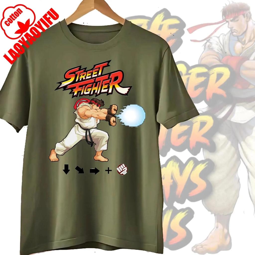 Novelty Street Fighter Select Classic Vintage Essential TShirt Short Sleeve Tees Boyfriend Fashion Clothes Women Men Streetwear