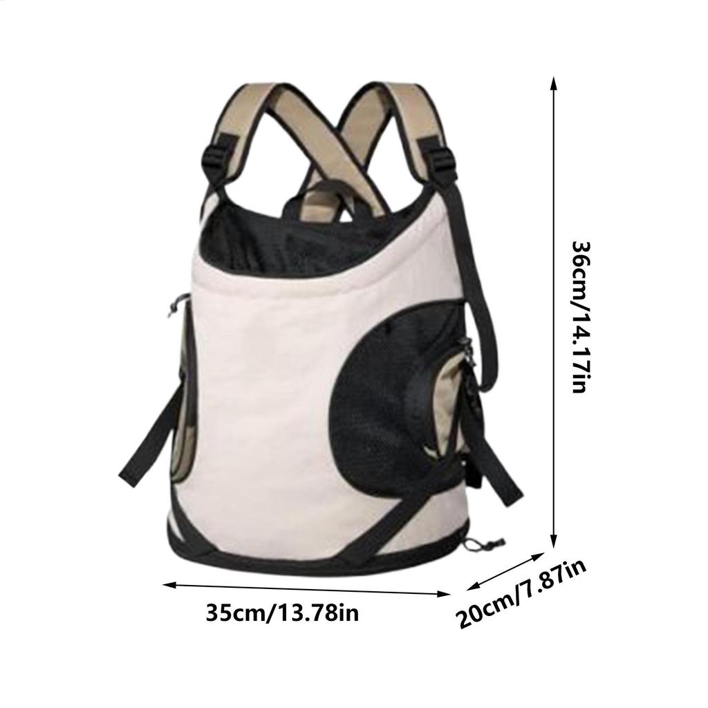 Cat Carrier Chest Bag Ergonomic Double-strap Breathable Dog Backpack Carrier Front Bag for Nail Clipping Traveling Walking