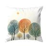 Modern Watercolor Tree Cushions Pillowcase Printed Polyester 45X45Cm Throw Pillow Cover Decorative Sofa Cushion Pillowslip
