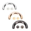 20 Set U-Ringe Metallbogenbrücke Tasche Handtasche Aufhängungsverschluss Kette Riemenverbinder Schnallen Leder