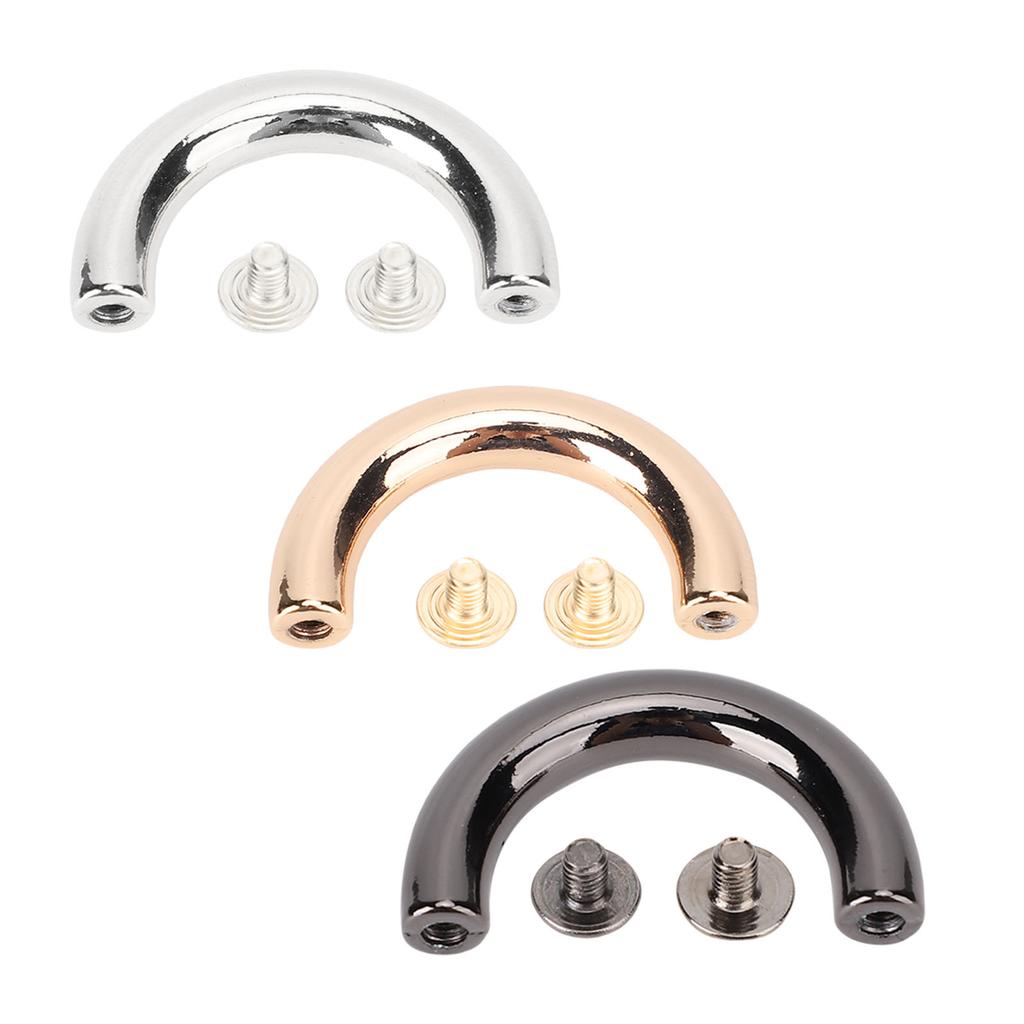 20 Set U-Ringe Metallbogenbrücke Tasche Handtasche Aufhängungsverschluss Kette Riemenverbinder Schnallen Leder