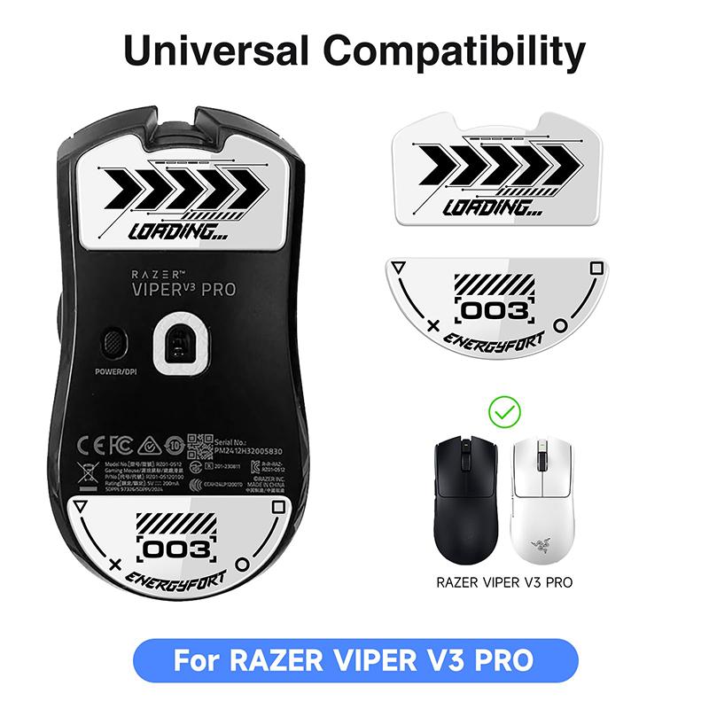 Mouse Feet Skates Ultra Strong Flawless Glass Super Fast Smooth Durable Sole For Razer Viper V3 V2 Pro Gaming Mouse