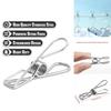 High Quality 20x Stainless Steel Clips For Effortless Laundry Drying And Compact Storage Solutions