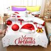 3D sada povlečení pro šťastný nový rok Vánoční povlak na přikrývku 2/3 kusy DE200 * 220 vánoční dekorace s atmosférou Luxusní bytový textil Vánoční dárek