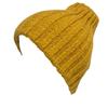 TERAICHI Twisted Rib Knit Winter Warm Knit Cap Hat/Neck Warmer, Unisex, Stretch, Reversible, Cap, (Yellow)