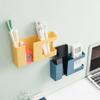 2 In 1 Wall-Mounted Mobile Phone Remote Control Storage Box Multifunctional Punch-Free Storage Rack Wall Debris Storage Holders