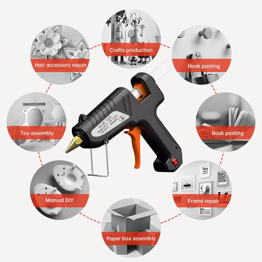 150W High-Power Hot Glue Gun Industrial-Grade DIY Hot Glue Gun 180°C Household Handheld Mini Hot Glue Gun