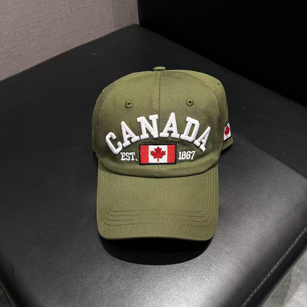 Nauja pavasarinė ir vasarinė kepurė klevo lapas beisbolo kepuraitė CANAD vyriška ir moteriška porų beisbolo kepuraitė kepurė kepurė kepurė miestas lauko apsauga nuo saulės