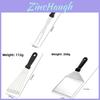 Stainless Steel Steak And Pancake Spatula With Long Handle For Home Kitchen Cooking